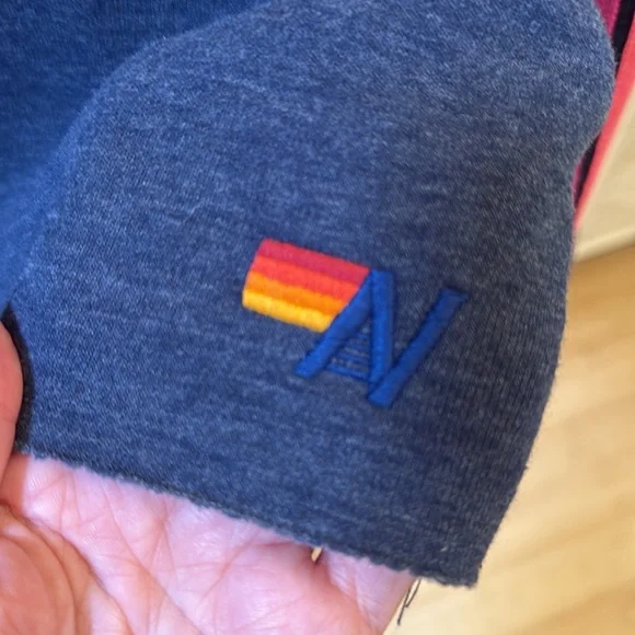 Aviator Nation Bolt Stripe Crop Sweatshirt - Picture 3 of 6